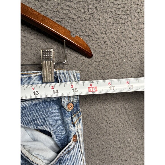 LEI Vintage Y2K Flare Leg Jeans Size 9 Mid Rise Wide Bottom 30x31 Bareback USA - Picture 10 of 16